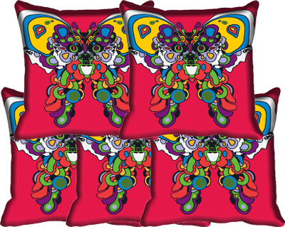 

IndiWeaves Printed Cushions Cover(Pack of 5, 30 cm*30 cm, Multicolor)
