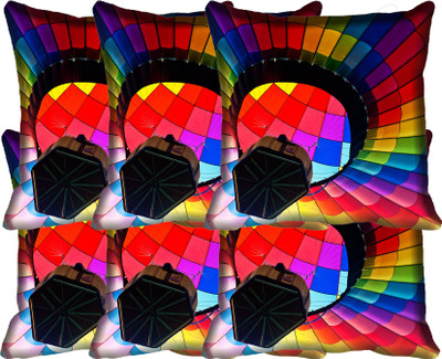 

IndiWeaves Printed Cushions Cover(Pack of 6, 30 cm*30 cm, Multicolor)