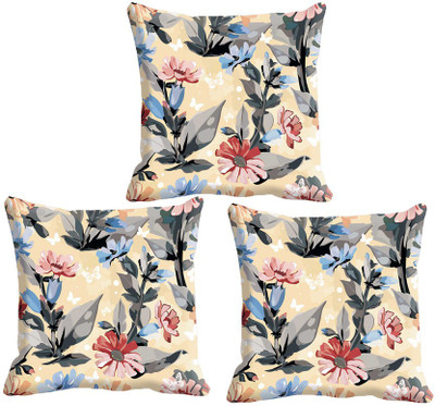 

IndiWeaves Printed Cushions Cover(Pack of 3, 30 cm*30 cm, Multicolor)