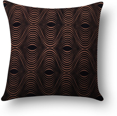 

First Row Embroidered Cushions Cover(40 cm, Brown)