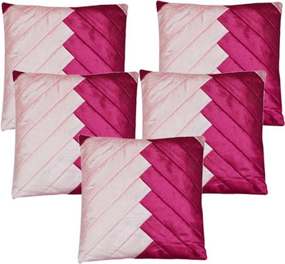 

Shine Villa Striped Cushions Cover(Pack of 5, 40 cm*40 cm, Pink)