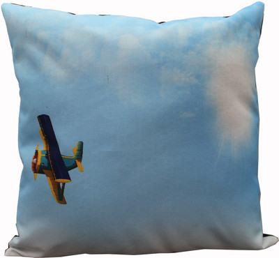 Adishma Printed Cushions Cover(40 cm*40 cm, Blue)