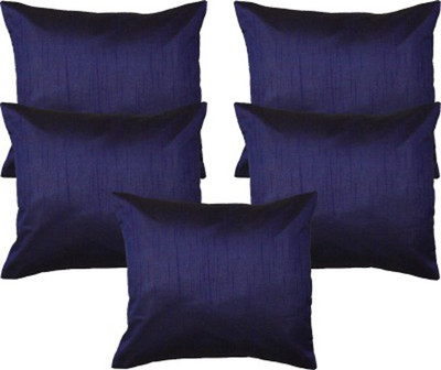 

Nikunj Plain Cushions Cover(Pack of 5, 40 cm*40 cm, Blue)