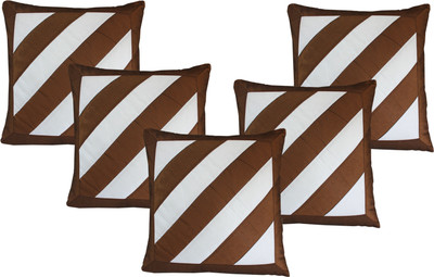 24% OFF on Dekor World Striped Cushions Cover(Pack of 5, 40 cm*40 cm, Brown, White) 24% OFF on Dekor World Striped Cushions Cover(Pack of 5, 40 cm*40 cm, Brown, White)