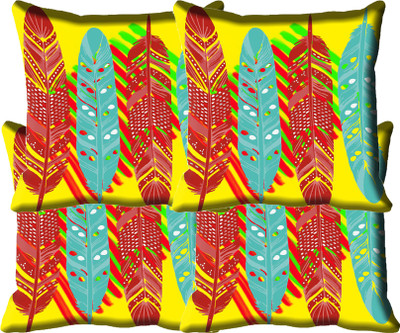 

IndiWeaves Printed Cushions Cover(Pack of 4, 40 cm*40 cm, Multicolor)