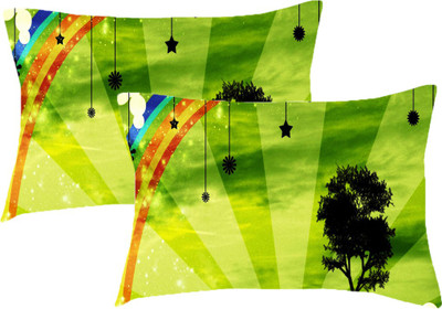

Sleep Nature's Printed Pillows Cover(Pack of 2, 68.58 cm*45.72 cm, Multicolor)