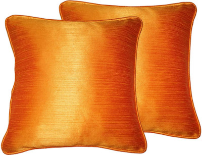 

Lushomes Plain Cushions Cover(Pack of 2, 30 cm*30 cm, Orange)