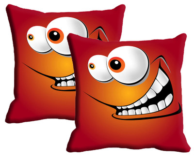

IndiWeaves Printed Cushions Cover(Pack of 2, 40 cm*40 cm, Multicolor)