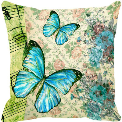 

Leaf Designs Printed Cushions Cover(41 cm*41 cm, Multicolor)