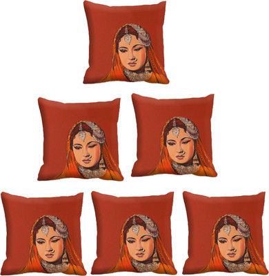 

IndiWeaves Printed Cushions Cover(Pack of 6, 30 cm*30 cm, Multicolor)