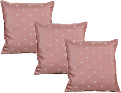 

Maba Polka Cushions Cover(Pack of 3, 43 cm*43 cm, Pink)