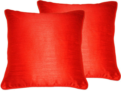 

Lushomes Plain Cushions Cover(Pack of 2, 40 cm*40 cm, Red)