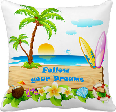 

Tied Ribbons Printed Cushions Cover(30 cm*30 cm, Multicolor)