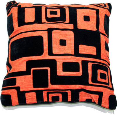 

Koncepts Self Design Cushions Cover(44 cm*44 cm, Orange)