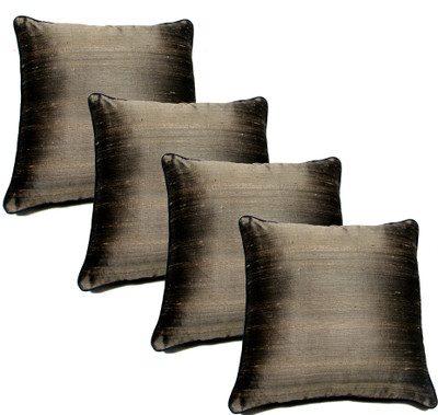 

Homeblendz Striped Cushions Cover(Pack of 4, 40 cm*40 cm, Silver)