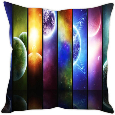 

Sleep Nature's Abstract Cushions Cover(40.64 cm*40.64 cm, Multicolor)