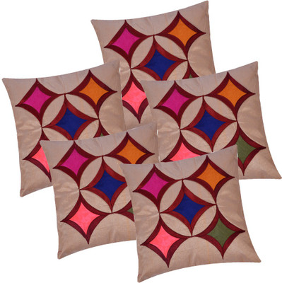 

Shine Villa Abstract Cushions Cover(Pack of 5, 40 cm*40 cm, Beige)