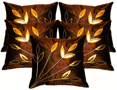 

BELIVE-ME Abstract Cushions Cover(Pack of 5, 40 cm*40 cm, Brown)