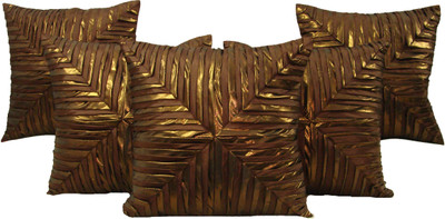 

HOME SHINE Geometric Cushions Cover(Pack of 5, 40 cm*40 cm, Brown)
