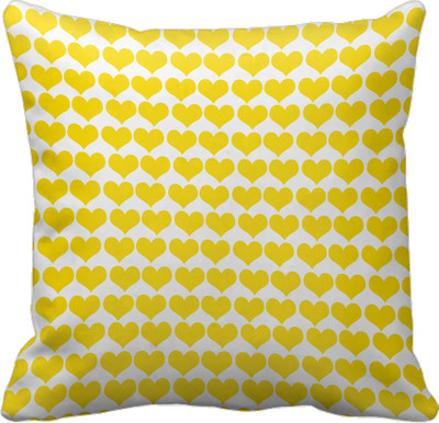 

SajawatHomes Abstract Cushions Cover(30 cm*30 cm, White, Yellow)