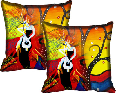 

IndiWeaves Printed Cushions Cover(Pack of 2, 30 cm*30 cm, Multicolor)