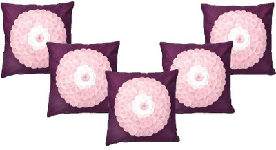

Nikunj Embroidered Cushions Cover(Pack of 5, 40 cm, Purple)