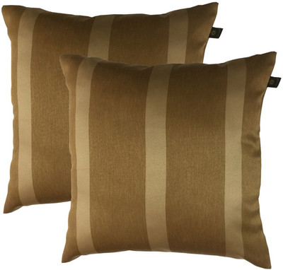 

Lushomes Striped Cushions Cover(Pack of 2, 50 cm*50 cm, Gold)