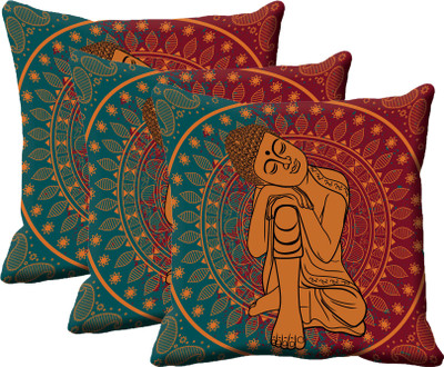 

IndiWeaves Printed Cushions Cover(Pack of 3, 40 cm*40 cm, Multicolor)