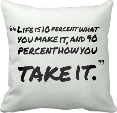 

Tied Ribbons Printed Cushions Cover(30 cm*30 cm, Multicolor)