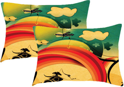 

Sleep Nature's Printed Pillows Cover(Pack of 2, 68.58 cm*45.72 cm, Multicolor)