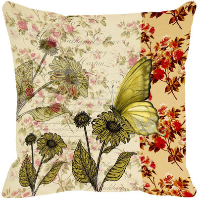 

Leaf Designs Printed Cushions Cover(46 cm*46 cm, Multicolor)