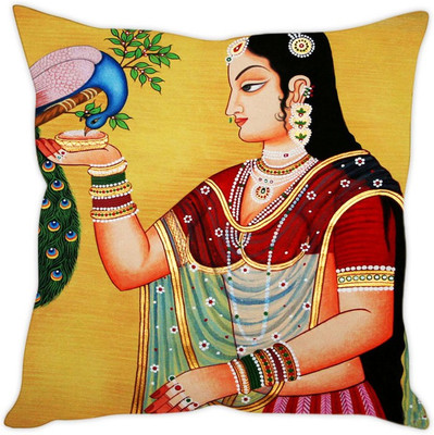 

Sleep Nature's Abstract Cushions Cover(30.63 cm*30.63 cm, Multicolor)