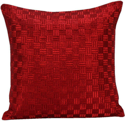 

Sanaa Geometric Cushions Cover(40 cm*40 cm, Red)