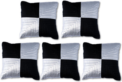 

Veer Creations Abstract Cushions Cover(Pack of 5, 40 cm*40 cm, Black)