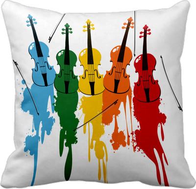 

Tied Ribbons Printed Cushions Cover(30 cm*30 cm, Multicolor)