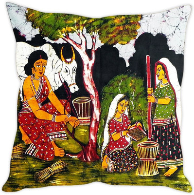 

Sleep Nature's Abstract Cushions Cover(40 cm*40 cm, Multicolor)