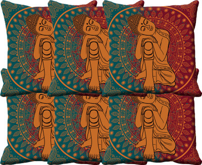 

IndiWeaves Printed Cushions Cover(Pack of 6, 30 cm*30 cm, Multicolor)