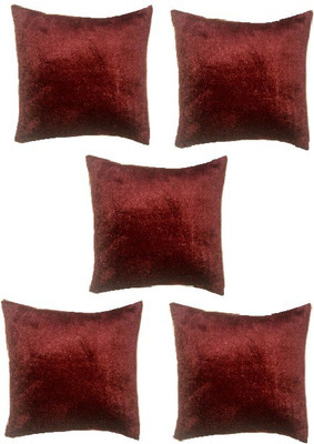

Chandra Impex Plain Cushions Cover(Pack of 5, 30.48 cm*30.48 cm, Red)