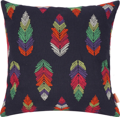 

Solaj Embroidered Cushions Cover(40 cm*40 cm, Multicolor)