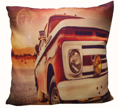 Adishma Printed Cushions Cover(40 cm*40 cm, Brown)