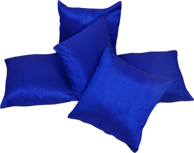 

Fazar Creations Plain Cushions Cover(Pack of 5, 40 cm*40 cm, Dark Blue)