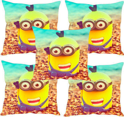 

Sleep Nature's Printed Cushions Cover(Pack of 5, 30.63 cm*30.63 cm, Multicolor)