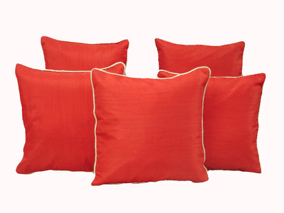 

HOME SHINE Abstract Cushions Cover(Pack of 5, 30 cm*30 cm, Red)