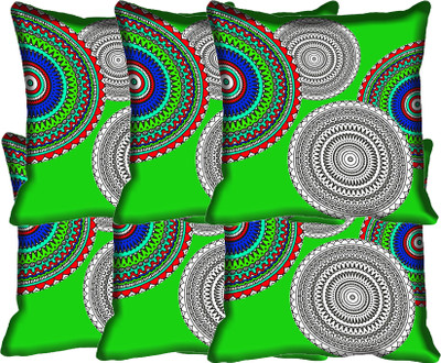 

IndiWeaves Printed Cushions Cover(Pack of 6, 30 cm*30 cm, Multicolor)