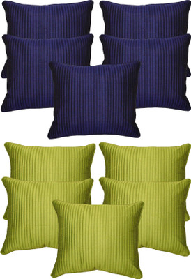 

HOME SHINE Striped Cushions Cover(Pack of 10, 40 cm*40 cm, Multicolor)
