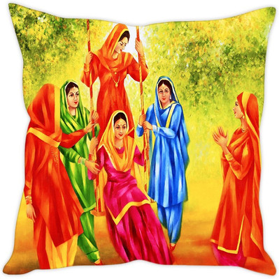 

Sleep Nature's Abstract Cushions Cover(Pack of 5, 40.64 cm*40.64 cm, Multicolor)