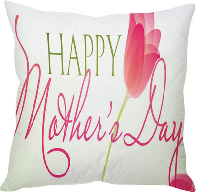 75% OFF on StyBuzz Abstract Cushions Cover(40.64 cm*40.64 cm, White, Red)