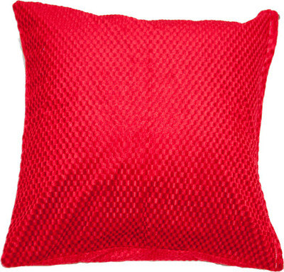 

Koncepts Self Design Cushions Cover(44 cm*44 cm, Red)