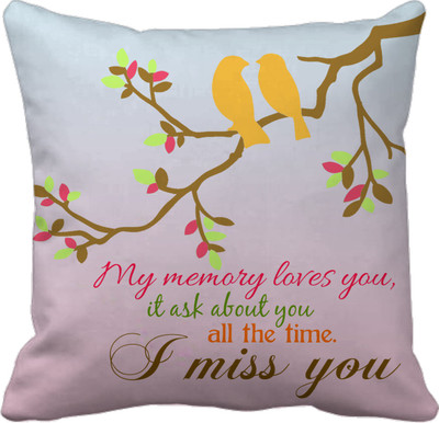 

Tied Ribbons Geometric Cushions Cover(30 cm*30 cm, Multicolor)