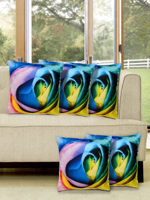 

Alina Decor Printed Cushions Cover(Pack of 5, 40 cm, Yellow)